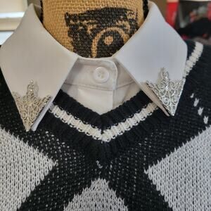 Western filigree collar tip lapel pins